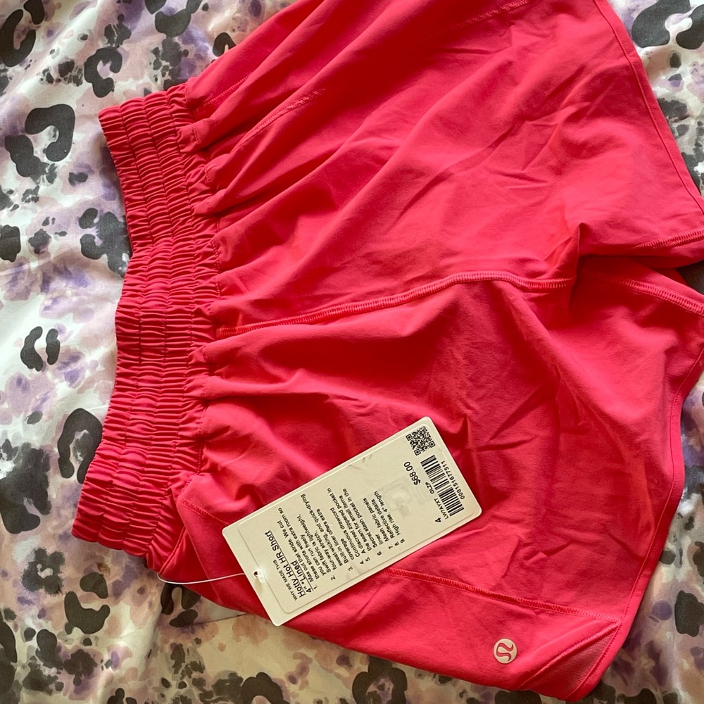 Lululemon Athletica Pink Athletic Shorts Lightweight Elastic Waistband